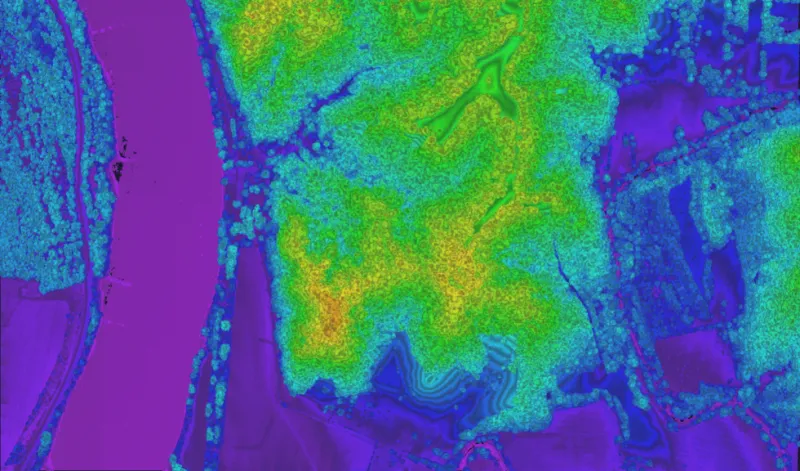 Acadia lidar surface model